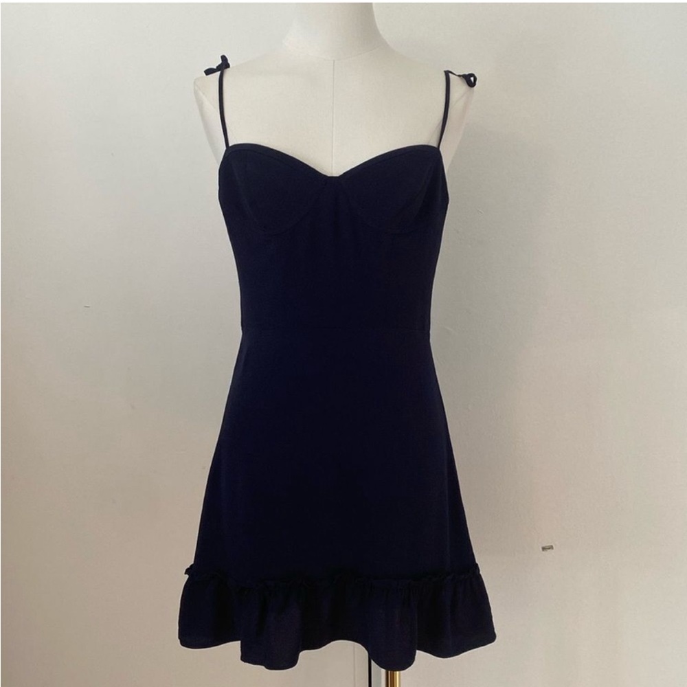 Aritzia Sunday Best Navy Mini Dress size Small